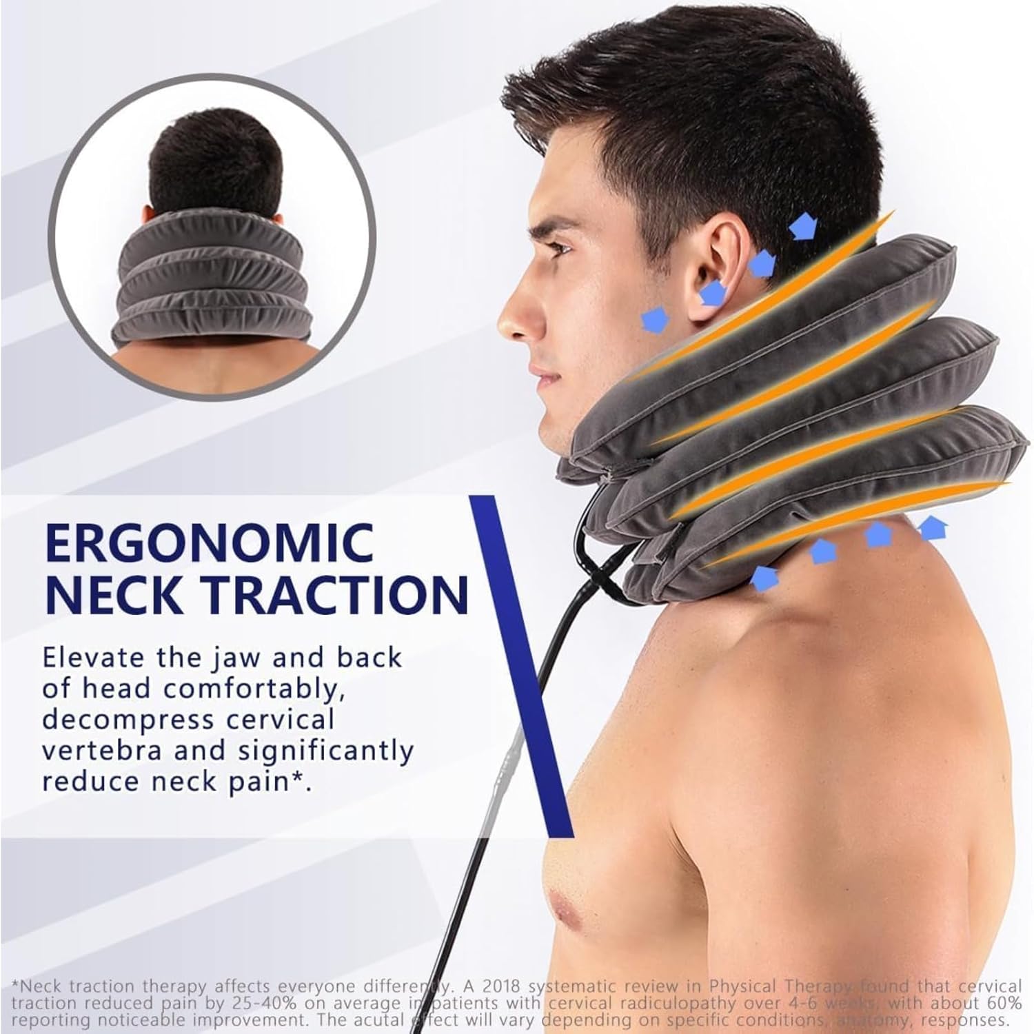 Inflatable Neck Traction Device – Cervical Pain Relief & Posture Support Collar